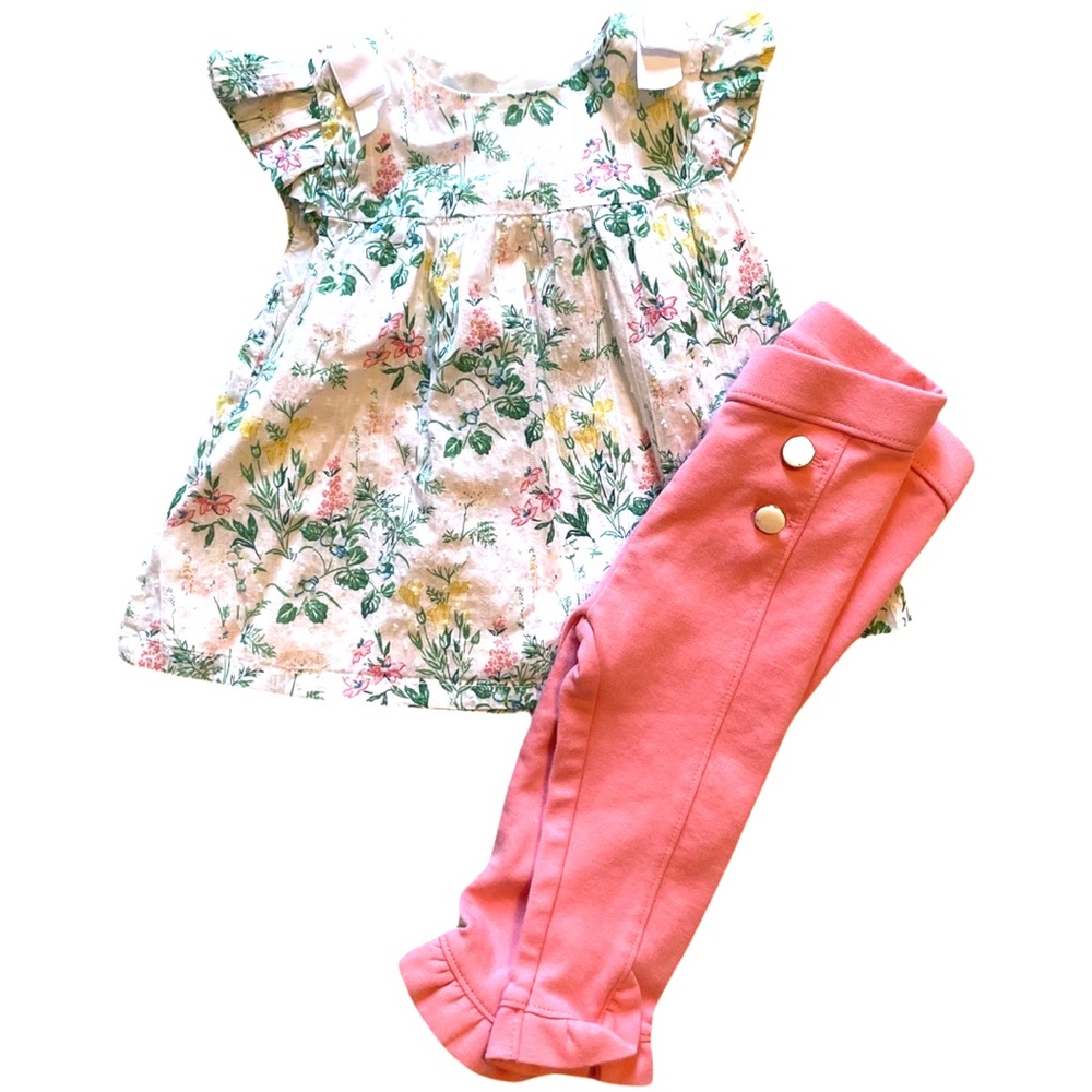 Janie and Jack Floral Shirt, size 12-18 months